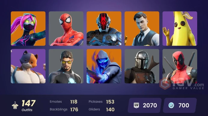 PC/PSN/XBOX | 147 skins | EMAIL CHANGEABLE | Gold Midas | Gold Brutus | Tart Tycoon | Trilogy | Snap | Singularity | Luxe | Kymera | Sorana
