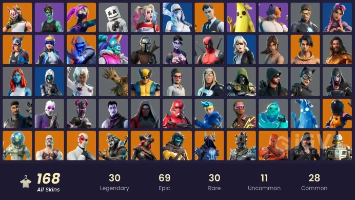 PC/PSN/XBOX | 168 skins | EMAIL CHANGEABLE | Neo Versa | Marshmello | Gold Midas | Blue Striker | Trilogy | Subzero Cryptic | Cloud Striker