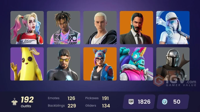 PC/PSN/XBOX | 192 skins | EMAIL CHANGEABLE | Master Chief (Matte Black) | Sentinel | Vendetta | Rox | Peter Griffin | Valeria | Ruin | Omegarok