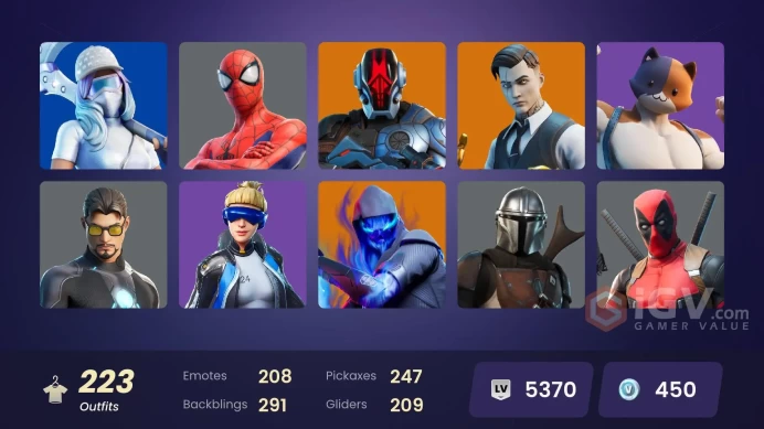 PC/PSN/XBOX | 223 skins | EMAIL CHANGEABLE | Master Chief | Neo Versa | Gold Brutus | Gold Meowscles | Gold Midas | Malik | Spire Assassin | Raz
