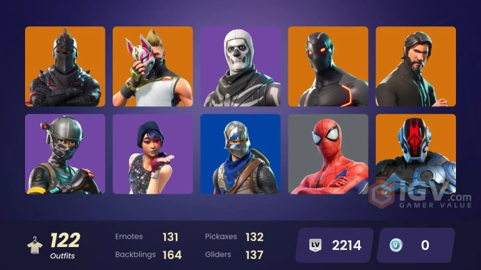 [PC/XBOX] 122 skins | OG STW | Black Knight | Sparkle Specialist | The Reaper | Blue Squire | Royale Knight | Elite Agent | 0 VB