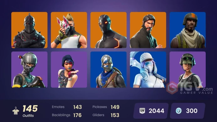 PSN/XBOX|DOUBLE OG|145Skins| M Changeable|OG Aerial Assault Trooper, OG Raiders, Black Knight, FNCS AXE. Fresh, 