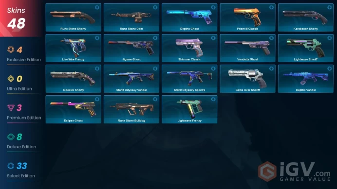 EU  / 48 skins / Champions 2022 Phantom / Black.Market Butterfly Knife / Reaver Vandal / Ion PhantomZka1522