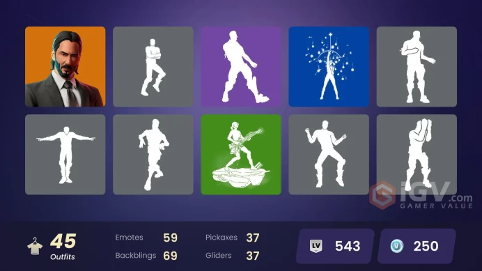 PC/PSN/XBOX 45 skins | Immortal Form | John Wick | Zeus | Magmatic Poseidon | Bi-Han | Brite Hatsune Mikului387