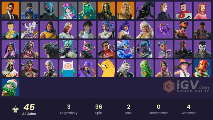 PC/PSN/XBOX 45 skins | Immortal Form | John Wick | Zeus | Magmatic Poseidon | Bi-Han | Brite Hatsune Mikului387