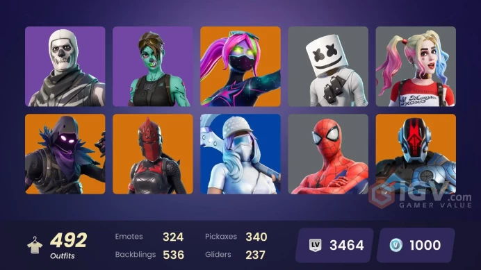 492 skins ! (you can linked all platform | Limited Edition  Owned)2281