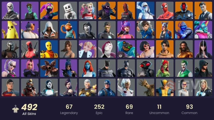 492 skins ! (you can linked all platform | Limited Edition  Owned)2281