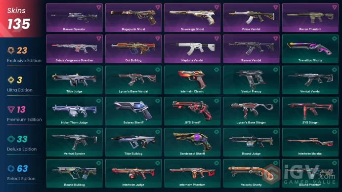 EU-Turkey / v25 Act6 Immortal 1 / 134 Skins > Dolmir's Revenge Vandal Champions 2025 Vandal Reaver Karambit Neo Frontier Sheriff  1026132