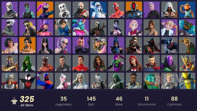 [PC/PSN/XBOX/NTD] 324 SKINS | GOLD KRATOS | MASTER CHIEF (MATTE BLACK) | SNAKE EYES | SUBZERO CRYPTIC | SHADY DOGGO | SULTURA | JILL VALENTINE