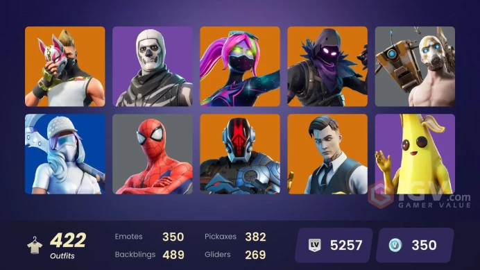 [ALL PLATFORMS]-417 skins-418 pickaxes-349 emotes-UK REGION-FULL ACCESS-