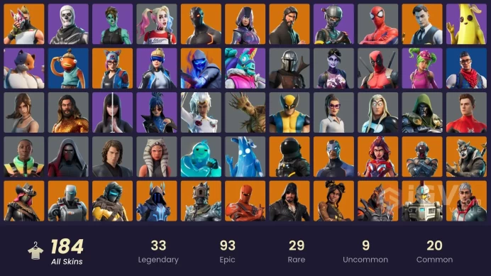 [PC/PSN/XBOX/SWITCH]  184 skins | IKONIK | The Reaper | Glow | Neo Versa | Elite Agent | Blue Team Leader | WORLD CUP | Gold Midas | Rogue Agent