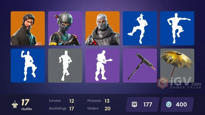 17 skins/full access/the reaper/deluxe stw/for pc,psn,xbox,nintendo/take the l/elite agent/havoc/og account/rare emotes
