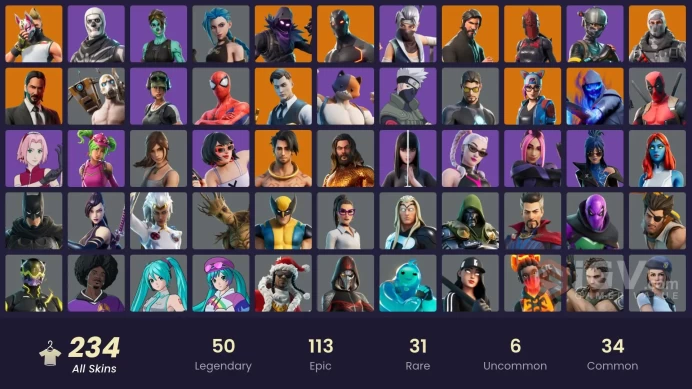 FA - [PSN/XBOX/PC] 230 skins OG STW The Reaper | Elite Agent | Gold Midas | Omega (stage 5) | Arcane Jinx | Rogue Agent