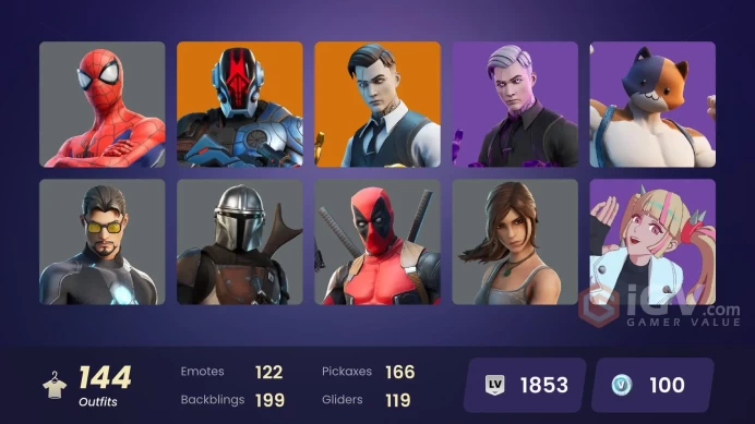FA - [PSN/XBOX/SWITCH/PC] 136 skins | Gold Midas | Gold Brutus | Major Lazer | Snap | Midas Rex | Torin | Kymera | Paradigm (Reality-659) | Joey
