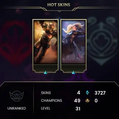 EUNE Christmas prices Hanld leveled Smurf account