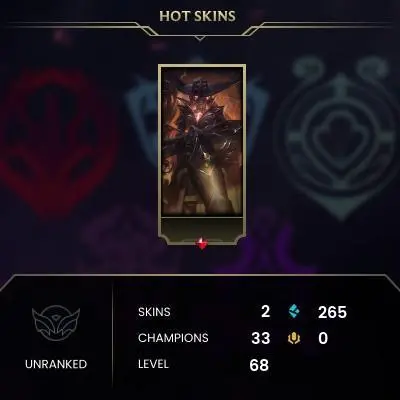 [EUW SERVER] Unranked Smurf Account ◈ UNRANKED ◈ lvl 30 + ◈10 Unranked Games NOT PLAYED ◈ FULL ACCESS ◈ EUROPE WEST ◈ 24/7 Live service