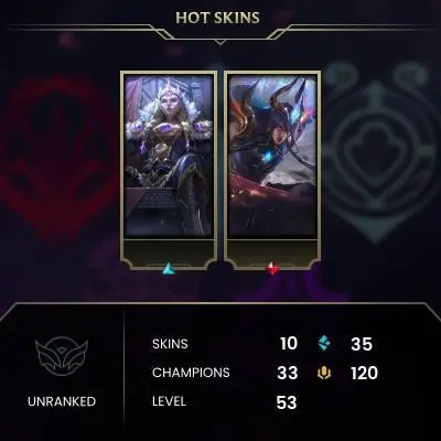 [EUW SERVER] Unranked Smurf Account ◈ UNRANKED ◈ lvl 30 + ◈10 Unranked Games NOT PLAYED ◈ FULL ACCESS ◈ EUROPE WEST ◈ 24/7 Live service