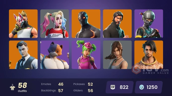 FA - [XBOX/SWITCH/PC] 58 skins | The Reaper | Elite Agent | Gold Midas | Omega (stage 5) | Gear Specialist Maya