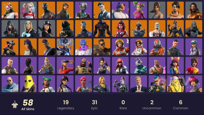 FA - [XBOX/SWITCH/PC] 58 skins | The Reaper | Elite Agent | Gold Midas | Omega (stage 5) | Gear Specialist Maya