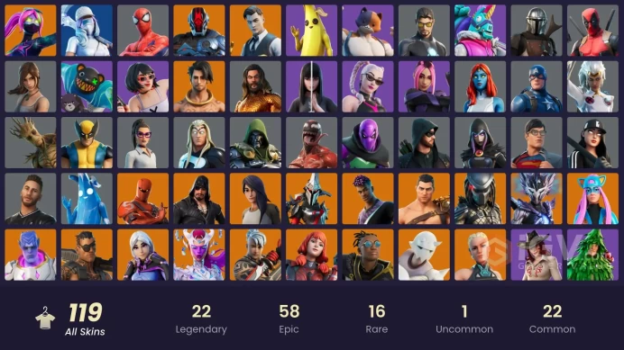 FA - [PSN/XBOX/SWITCH/PC] 120 skins | Gold Midas | Gold Brutus | Fixer | Point Patroller | Snap | Spire Assassin | Paradigm (Reality-659)