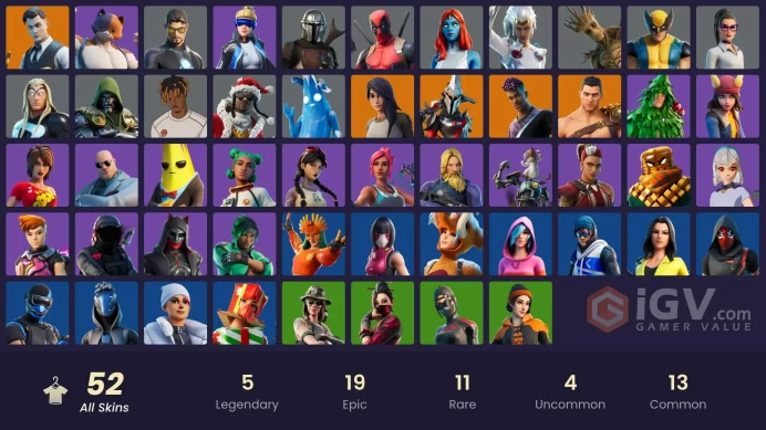 [ALL PLATFORM] |52 Skins | Neo Versa | Gold Midas | Gold Meowscles | Gold Brutus | Tony Stark |Sagan|Sunbird |FULL ACCESS/LIFE TIME WARRANTY
