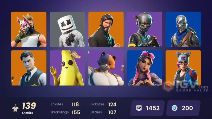 FA - [PSN/XBOX/SWITCH/PC] 140 skins | The Reaper | Blue Squire | Royale Knight | Elite Agent | Gold Midas | Gold Brutus | Blue Striker | Trilogy
