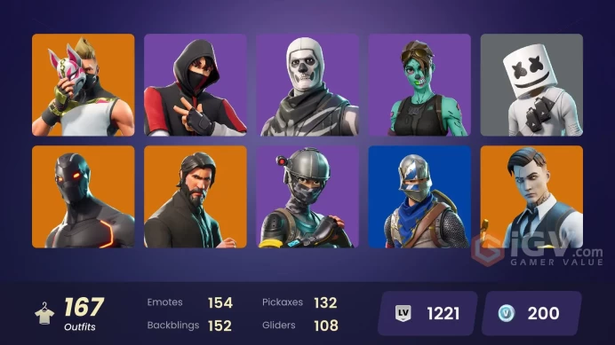 [PC/PSN/XBOX/NIN] 167 skins | OG STW | IKONIK | The Reaper | Blue Squire | Royale Knight | Elite Agent | Blue Team Leader | Gold Midas | 200 VB
