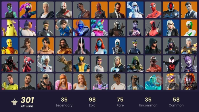 [PC/PSN/XBOX/NIN] 301 skins | OG STW | Travis Scott | Gold Kratos | Leviathan axe | Gold Midas | Cloud Striker | Unchained Ramirez | 400 VB