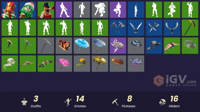 [PC/PSN/XBOX] 3 skins | Holiday Boxy | Winterfest Bushranger | Scarlet Defender | Arroyo Pack | Society Shield | Fishstick Janky