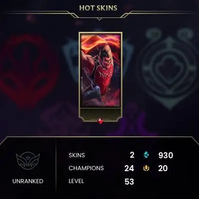 S11 Silver 2 / EUW / BE: 930 / RP: 20 / CHAMPS: 24 / Dunkmaster Darius, Ruined Shyvana / CHEST_128, Hextech Mystery Emote Fragment, Blitzcra