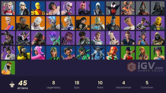 [PC/XBOX] 45 skins | Aura | Spider-Man (Miles Morales) | Siren | Harley Hitter | Star Wand.lui162