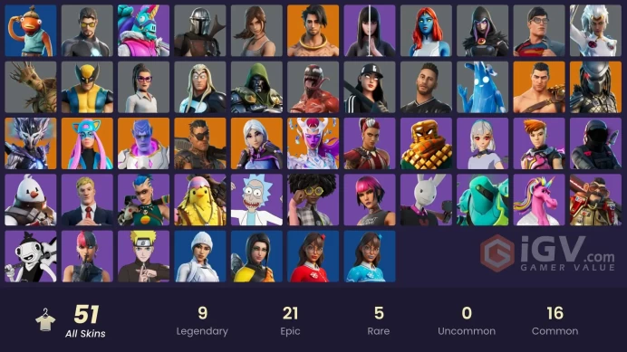 110$ SPENT [PC/PSN/XBOX/NINTENDO] 51 skins | Tony Stark | Kurama | Naruto Uzumaki | Sandstone Joey | Torin (Sideways Warrior).Zka454