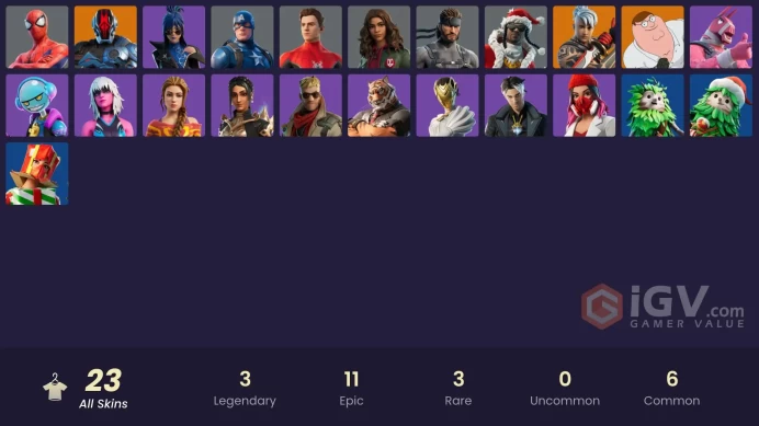 [PC/PSn/XBOX/NINTENDO] 23 skins | Ronin (Cape) | Peter Griffin | The Foundation | Spider-Man (No Way Home) | Captain America.Zka357
