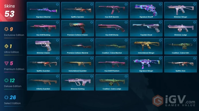 NA 53 skins | Champions 2022 Butterfly Knife | Champions 2022 Phantom | Onimaru Kunitsuna | Reaver Karambit | Elderflame Dagger | Prelude to