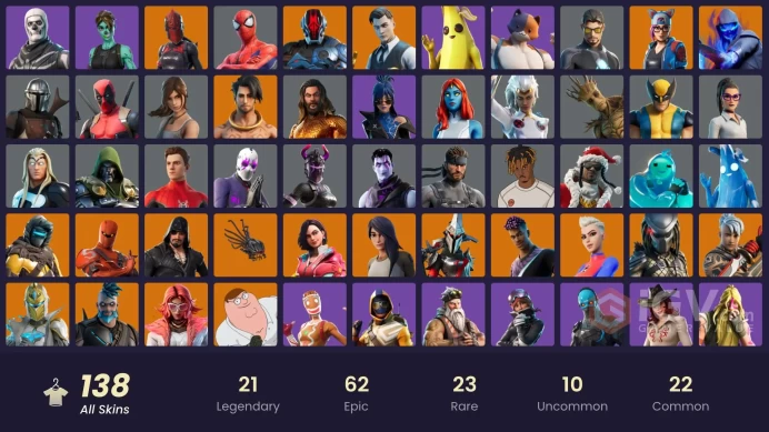 PC/PSN/XBOX | 138 skins | EMAIL CHANGEABLE | Gold Midas | Gold Brutus | Sultura | Lina Scorch | Fixer | Subzero Cryptic | Zenith | Red Knight