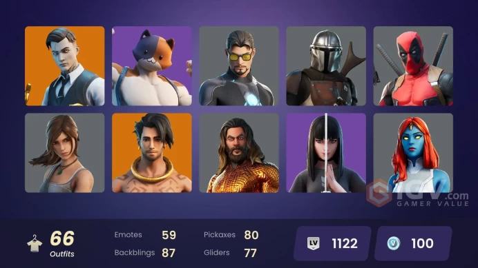 PC/PSN/XBOX | 66 skins | EMAIL CHANGEABLE | Gold Midas | Tart Tycoon | Fade | Raz | Joey | Predator | Spire Assassin | Gear Specialist Maya