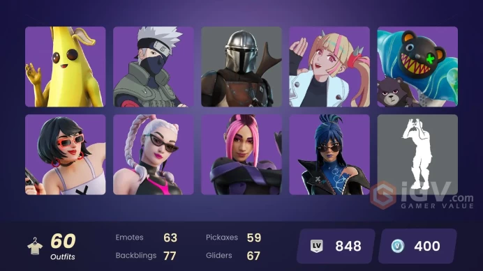 PC/PSN/XBOX | 60 skins | EMAIL CHANGEABLE | Naruto Uzumaki | Blue Striker | Lina Scorch | Subzero Cryptic | Trilogy | Cloud Striker | Snap