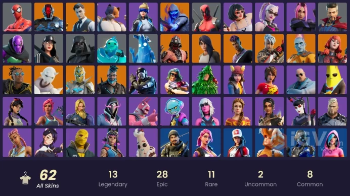 PC/PSN/XBOX | 62 skins | EMAIL CHANGEABLE | Neo Versa | Trilogy | Malik | Oppressor | Spectra Knight | Midas | Omegarok | Gear Specialist Maya