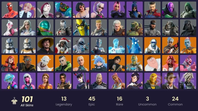 PC/PSN/XBOX | 101 skins | EMAIL CHANGEABLE | Lina Scorch | Subzero Cryptic | Sultura | Vivi Chroma | Era | Spectra Knight | Valeria