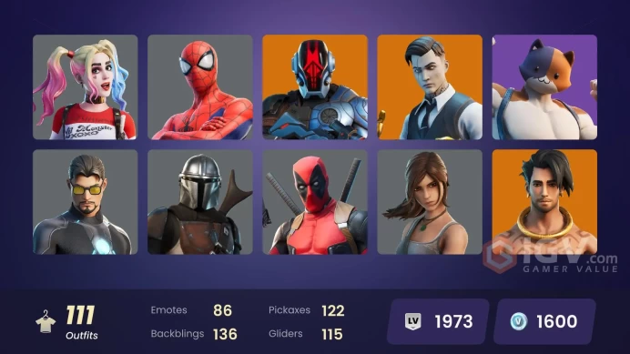 PC/PSN/XBOX | 111 skins | EMAIL CHANGEABLE | Gold Midas | Sultura | Tart Tycoon | Spire Assassin | Kymera | Eternal Knight | Menace | Ronin