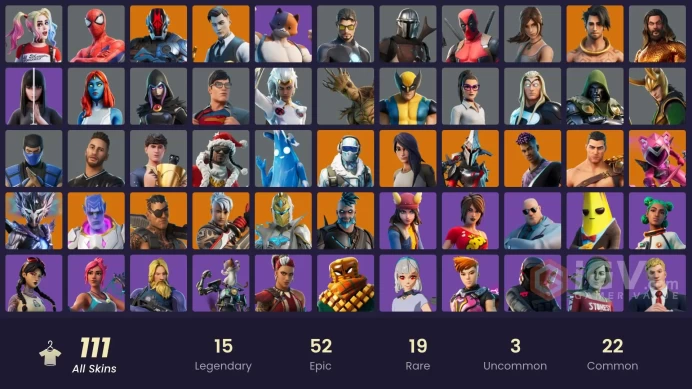 PC/PSN/XBOX | 111 skins | EMAIL CHANGEABLE | Gold Midas | Sultura | Tart Tycoon | Spire Assassin | Kymera | Eternal Knight | Menace | Ronin