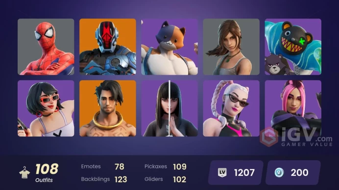 PC/PSN/XBOX | 108 skins | EMAIL CHANGEABLE | Fixer | Trilogy | Snap | Malik | The Cube Queen | Spectra Knight | Omegarok | Gear Specialist Maya