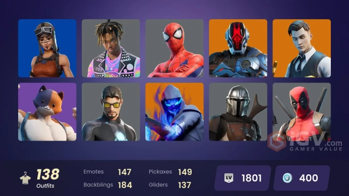 PC/PSN/XBOX | 138 skins | EMAIL CHANGEABLE | Renegade Raider | Gold Midas | Sultura | Cloud Striker | Lina Scorch | Kymera | Renzo the Destroyer