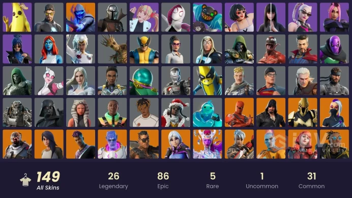 PC/PSN/XBOX | 149 skins | EMAIL CHANGEABLE | Malik | Gear Specialist Maya | Peter Griffin | Valeria | Twyn | The Scientist | Omegarok | 1500 VB