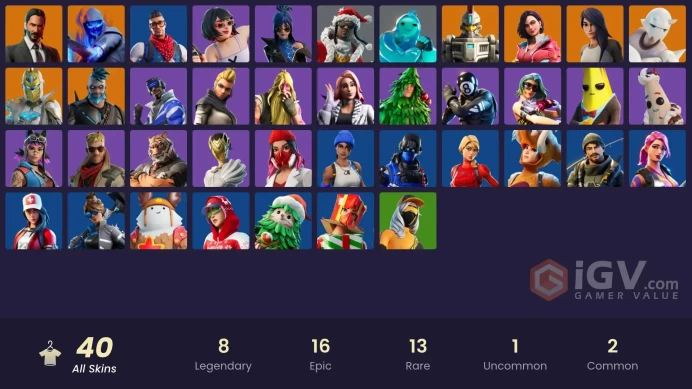 FA - [PSN/XBOX/SWITCH/PC] 40 skins | John Wick | Carbon Commando | Blue Striker | Prodigy | Omegarok | Snap | Sentinel | Mako| Flappy