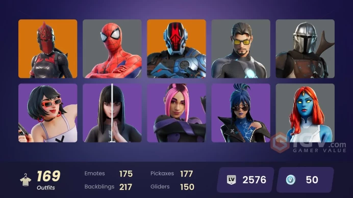 PC/PSN/XBOX | 169 skins | EMAIL CHANGEABLE | NBA 75 Swish | Naruto Uzumaki | Snap | Torin | Kymera | Zeus | Renzo the Destroyer | Red Knight