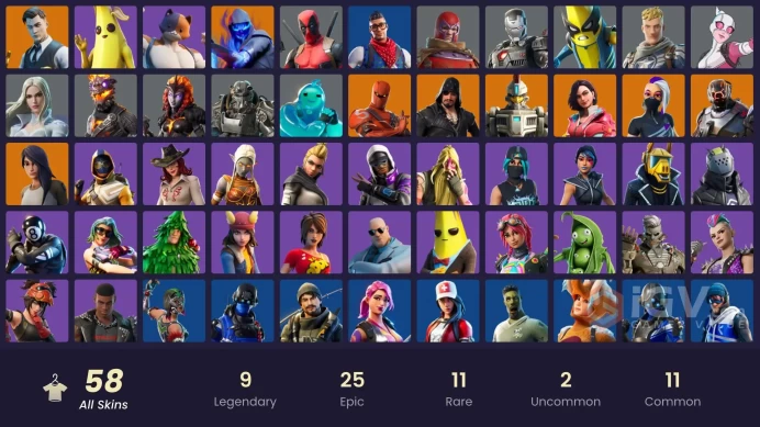 PC/PSN/XBOX | 58 skins | EMAIL CHANGEABLE | Gold Midas | Gold Meowscles | Gold Brutus | Carbon Commando | Point Patroller | Prodigy