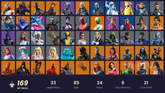 [PC] 169 skins | The Reaper | Blue Squire | Leviathan Axe | Royale Knight | Elite Agent | Blue Team Leader | Rogue Agent | Prodigy  | -650 VB