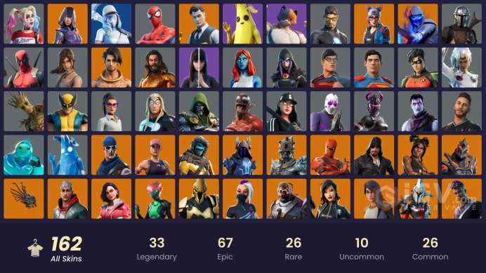 [PC] 162 skins | OG STW | IKONIK | Glow | Gold Midas | Gold Brutus | Tart Tycoon | Blue Striker | The Ice King | Predator | Torin | 350 VB