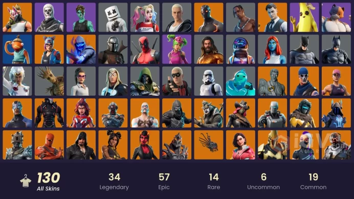 [PC] 129 skins | OG STW | Travis Scott | Astro Jack | Omega (stage 5) | Gold Midas | WORLD CUP | Rogue Agent | The Ice King | Predator | 300 VB
